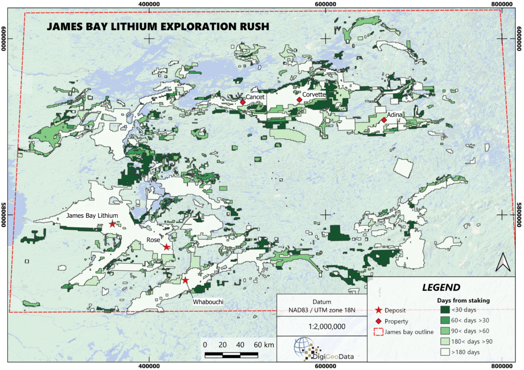 DigiGeoData - James Bay Staking Rush 1 DigiGeoData - digi jamesbay li rush 7